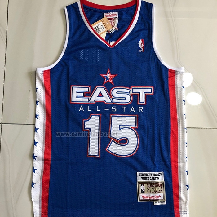 Camiseta All Star 2005 Brooklyn Nets Vince Carter #15 Azul